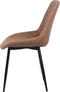 MARIBEL - Eetkamerstoel - Bruin - Kunstleer