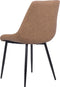 MARIBEL - Eetkamerstoel - Bruin - Kunstleer