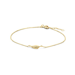 Marie Celeste armband veer 0,8 mm 16 - 17 - 18 cm - Goud