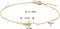 Marie Celeste armband veer 0,8 mm 16 - 17 - 18 cm - Goud