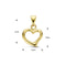 Marie Celeste hanger hart - Goud