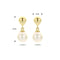 Marie Celeste oorhangers parel - 5 - Goud