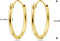 Marie-Celeste Oorringen Ronde Buis 15 mm - Goud
