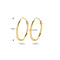 Marie-Celeste Oorringen Ronde Buis 15 mm - Goud