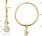 Marie Celeste oorringen zirkonia - 11.5 mm - Goud
