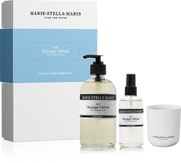 MARIE-STELLA-MARIS No.7 Voyage Vetiver - Luxury Home Essentials | 250 ml + 100 ml + 100 gr | Set 3 st