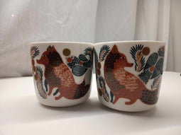 Marimekko - Ketunmarja - Mok zonder oor - 2 dl - 2 stuks