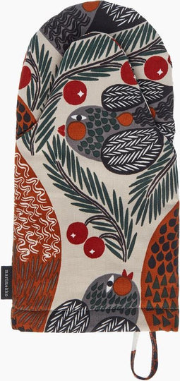 Marimekko Ketunmarja ovenwant met vos, vogel en bessen