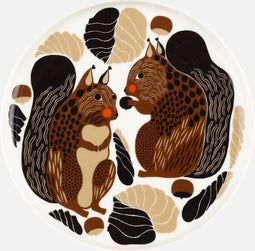 Marimekko - KURRE - Bord - Rond - 20cm - Eekhoorn - Meerkleurig