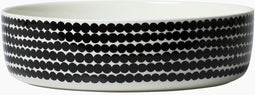 Marimekko - Oiva Räsymatto - Serveerschaal - 3l - 28cm - Wit-Zwart