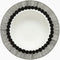 Marimekko - Oiva Siirtolapuutarha - Diep Bord - 20cm - Wit-Zwart
