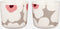 Marimekko - Oiva Unikko - Mok - Zonder oor - 20cl - Roze beige - Set van 2