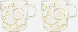 Marimekko - Piirto Unikko - Mok - 4 dl - 2 stuks