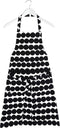 Marimekko schort Räsymatto zwart-wit