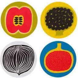 Marimekko - Siirtolapuutarha - Glazen onderlegger