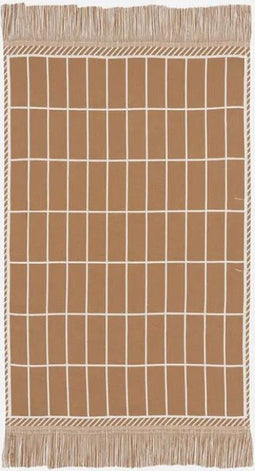 Marimekko - Tiiliskivi - Badhanddoek - 70x150 - Geruit - Bruin
