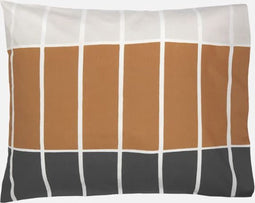 Marimekko - Tiiliskivi - Kussensloop - 50x60 - Geruit - Bruin beige grijs