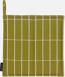 Marimekko - Tiiliskivi - Pannenlap - Groen gestreept