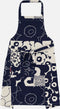 Marimekko - Unikko - Kollaasi - Keukenschort - Donkerblauw