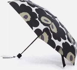 Marimekko - Unikko - Paraplu - Mini - Zwart Groen accent