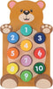 Marionette - Houten Beer met Cijfers - 10 Blokken - 1 set
