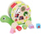 Marionette - Vormenstoof Schildpad - Met Wieltjes - 5 Blokken - 1 set