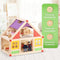 Marionette Wooden Toys Houten Poppenhuis Incl. Meubels en Poppetjes - 11-Delige Kinderspeelgoed Set