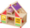 Marionette Wooden Toys Houten Poppenhuis Incl. Meubels en Poppetjes - 11-Delige Kinderspeelgoed Set
