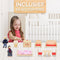Marionette Wooden Toys Houten Poppenhuis Incl. Meubels en Poppetjes - 11-Delige Kinderspeelgoed Set