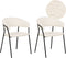 MARIPOSA - Eetkamerstoel set van 2 - Off-white - Fluweel