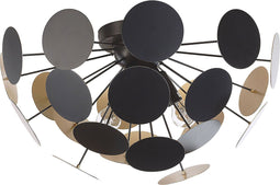 MARITSA - Plafondlamp - Zwart/Goud - Metaal