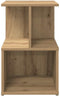 vidaXL - Nachtkastjes - 2 - st - 35x35x55cm - bewerkt - hout - artisanaal - eikenkleur