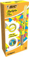 Markeerstift bic flex geel | 12 stuks