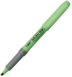 Markeerstift bic grip groen - 12 stuks - 12 stuks