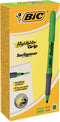 Markeerstift bic grip groen - 12 stuks - 12 stuks