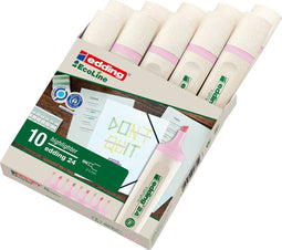 Markeerstift edding 24 ecoline pastelroze | doos 10 stuks