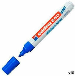 Markeerstift Edding 661 Whiteboard Blauw 10 Stuks