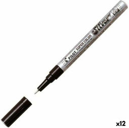 Markeerstift Pilot Zilverkleurig (12 Stuks)