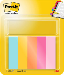 Markeerstrook 3M Post-it 670-5-BEA 12 | 7X44 | 4mm | 36 stuks