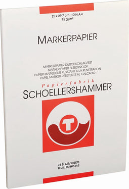 Markerblok Schoellershammer A4 75gr wit