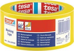 Markeringstape Tesa 60760 PVC 50mmx33m geel | 6 stuks