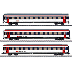 Märklin 42153 H0 3-delige set personenrijtuigen EW IV van de SBB