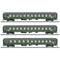 Märklin 43936 H0 3-delige set sneltreinrijtuigen naar de postwagen van de DB