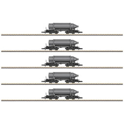Märklin 82092 Z 5-delige set Carbid-flessenwagen van SKW Trostberg AG