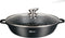 Marmer Coating Lage braadpan met deksel 28 cm