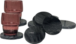 Marmeren Onderzetters - Onderzetters Voor Glazen - Onderzetters Marmer - Non-slip - 8 stk.
