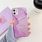 Marmerprint telefoonhoesje geschikt voor Apple iPhone 11 Hoesje Marmer Paars