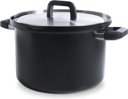 Marmite Flow Cool Black - 24 cm - Acier inoxydable - Système de versement sécurisé
