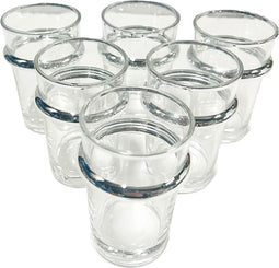 Marokkaans design Beldi glazen-Zilver