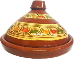 Marokkaanse Originele Tajine - Aardewerk - Ø 35 Cm